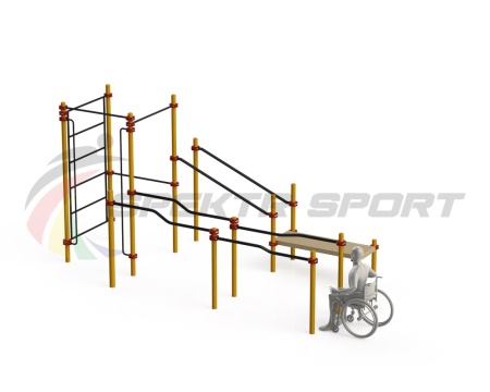 Купить Спортивный комплекс для инвалидов-колясочников WRK-D16_76mm в Шебекине 